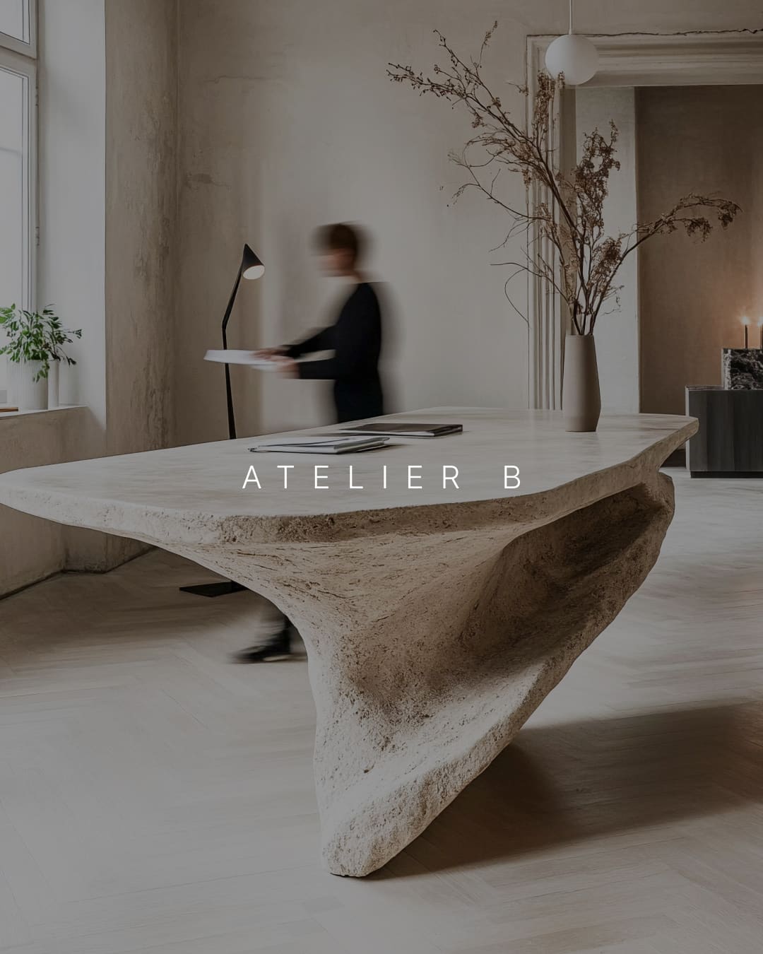 Brand identity for Atelier B, a contemporary architecture studio